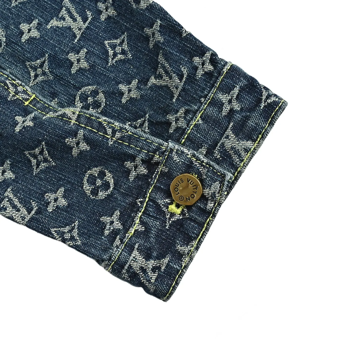 Louis Vuitton/Louis Vuitton Classic checkerboard washed denim jacket jacket